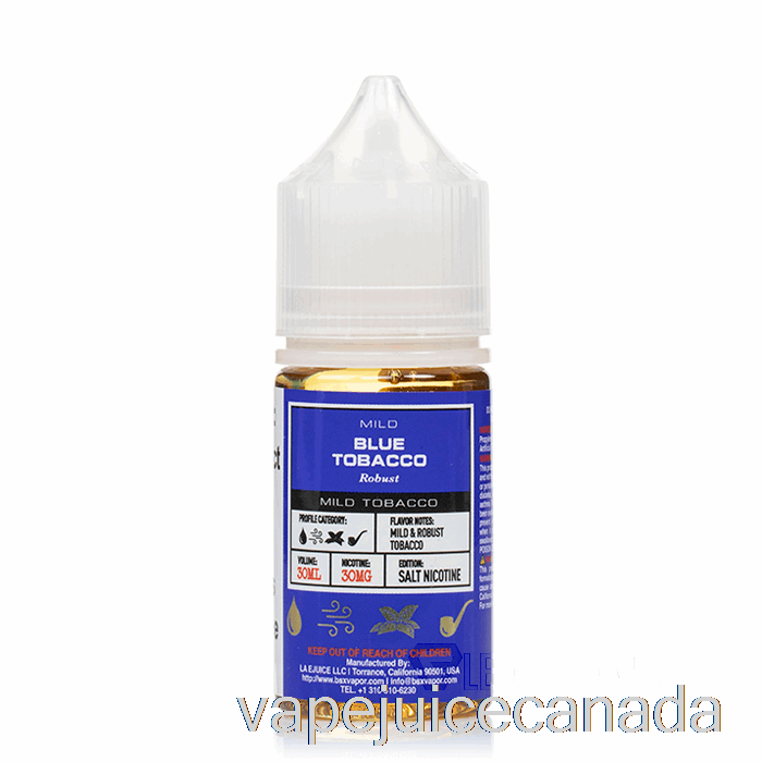 Vape Canada Blue Tobacco - BSX Salt Series - 30mL 50mg